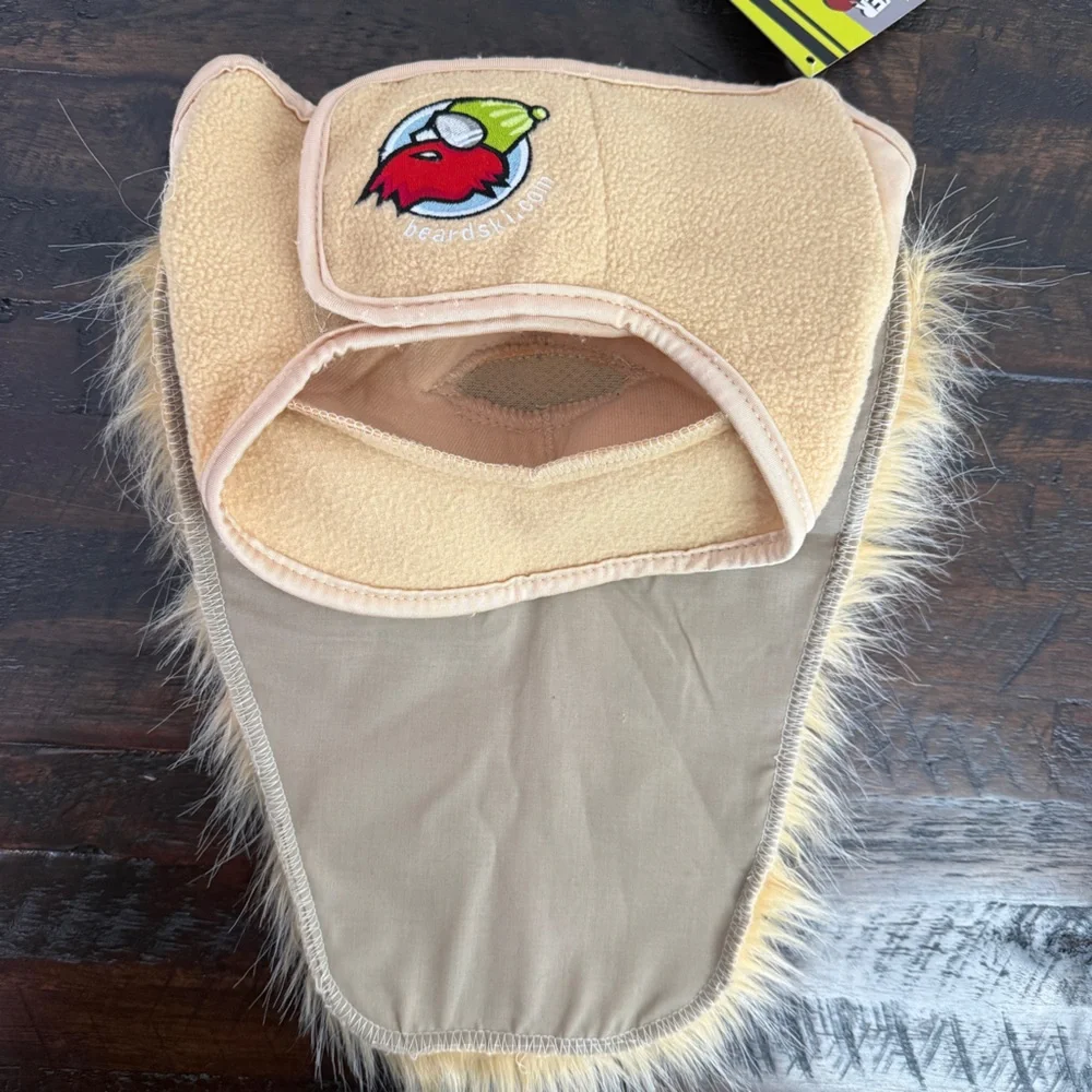 Beardski Blonde Viking Ski Mask Motorcycle Biker Bearded Face Mask NWT